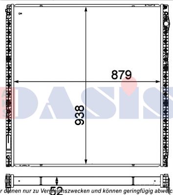 AKS DASIS Низкотемпературный охладитель, интеркулер 260035N